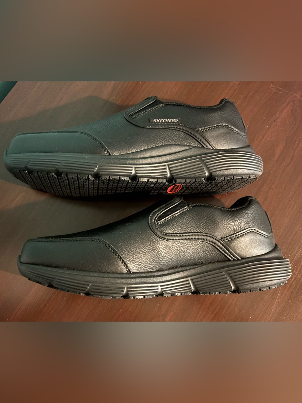 NWOT Skechers Womens Slip-on Non-Skid Black Work‎ shoe Sz 9.5 Memory Foam - Picture 7 of 9